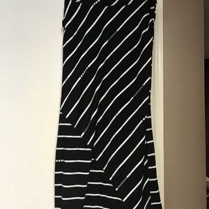 Fox brand striped maxi skirt